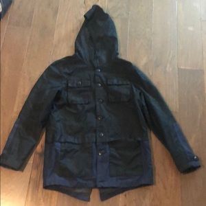 Black and Blue Art Class Army jacket